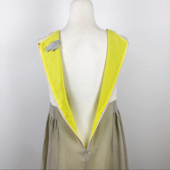 Alexander Wang Mini Silk Dress Colorblock A-Line Pleated Party Size 6 - Picture 11 of 14